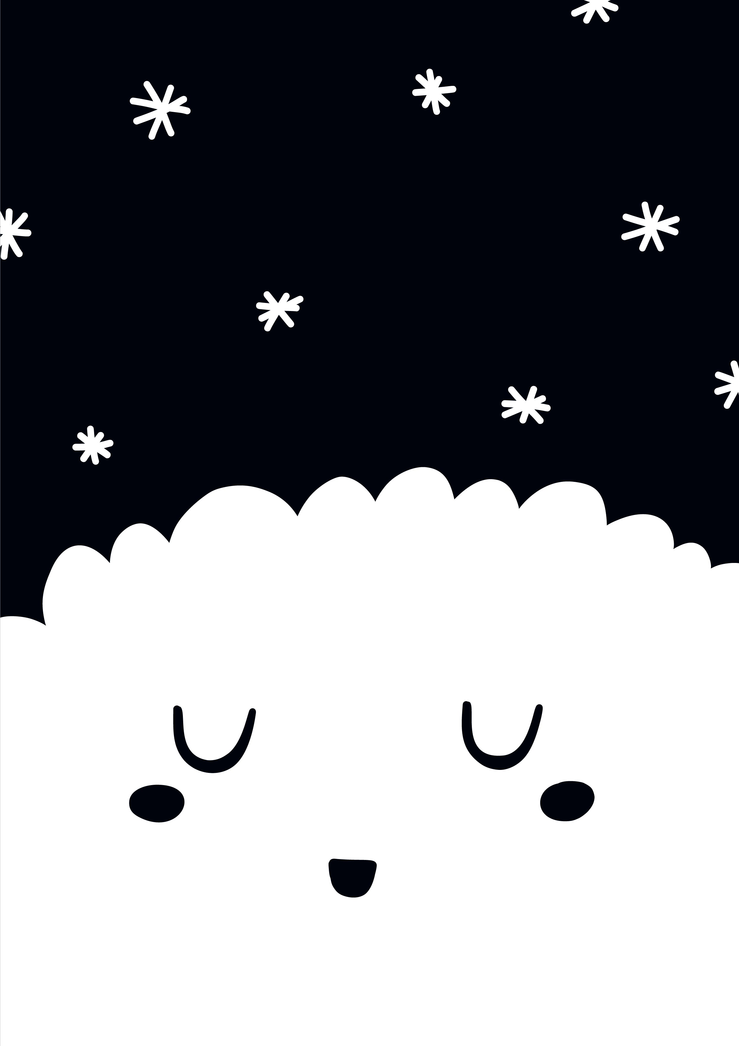 Sleepy Stars - Modern Wall Art - Olli+Lime